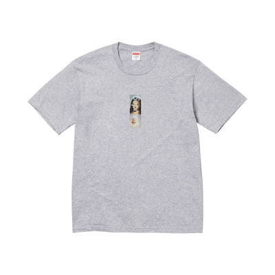 Supreme Prayer Card Box Logo Tee 'Heather Grey'
