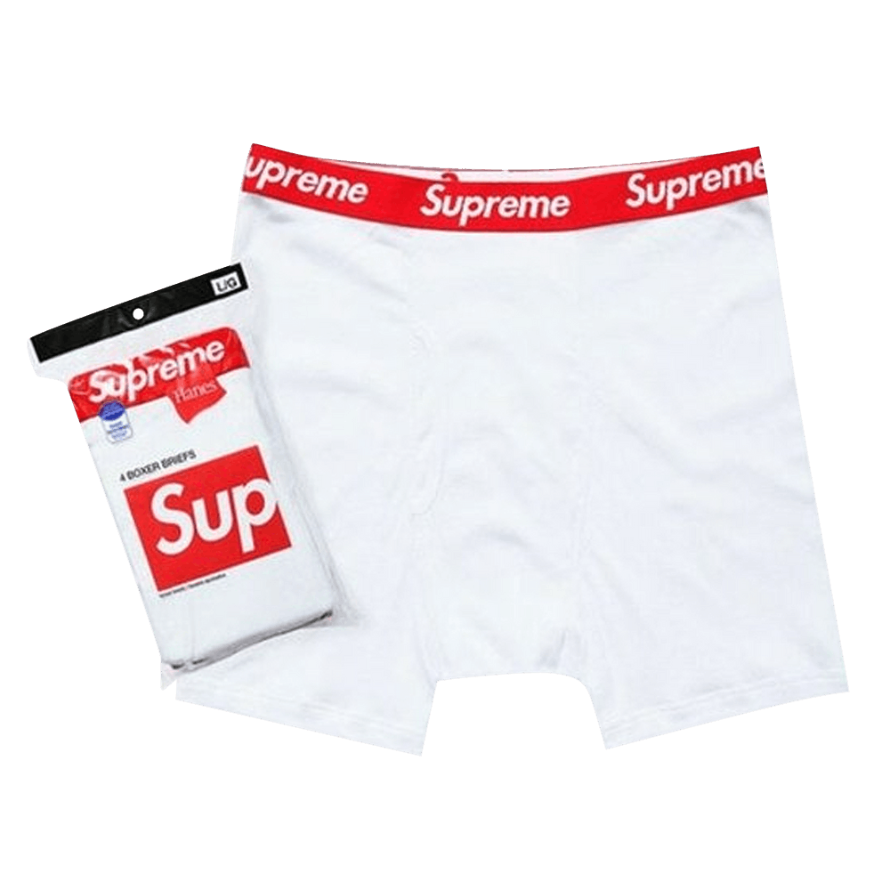 Supreme x Hanes Boxer Briefs (4 Pack) 'White'