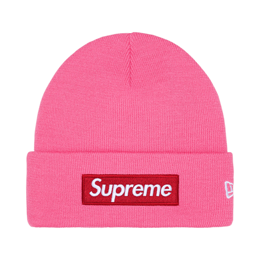 Supreme New Era Box Logo Beanie 'Magenta'