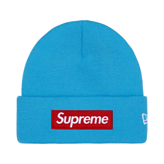 Supreme New Era Box Logo Beanie 'Cyan'