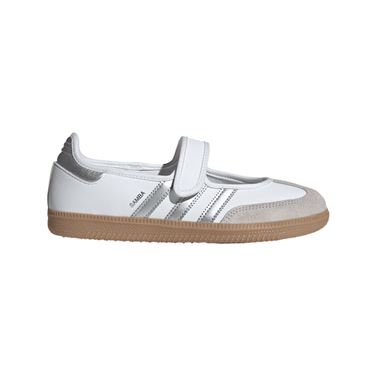 adidas Samba Jane White Silver Metallic (Women's)