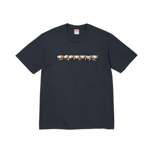 Supreme Skulls Spellout Tee 'Navy'