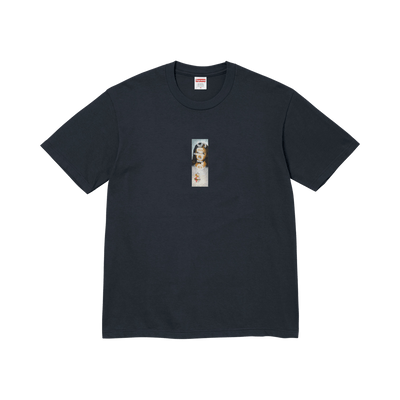 Supreme Prayer Card Box Logo Tee 'Navy'