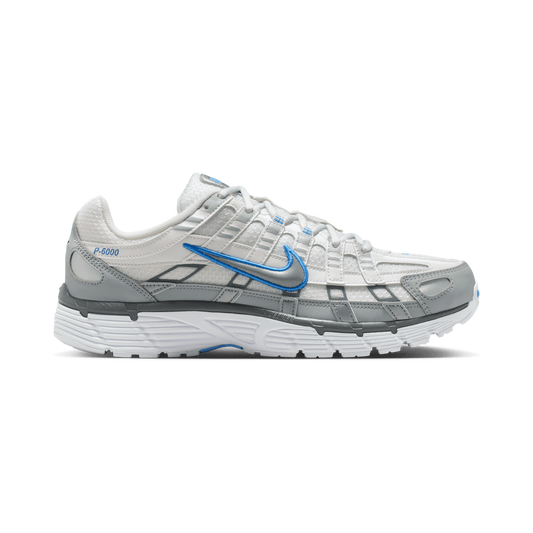 Nike P-6000 White Metallic Silver Blue