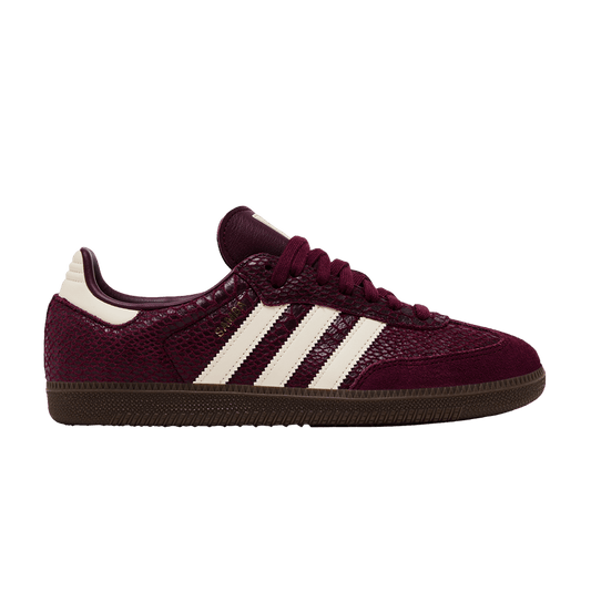 adidas Samba OG Snakeskin Maroon Cream White (Women's)