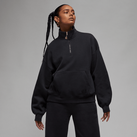 Jordan Flight Fleece Women's Quarter-Zip Top Black