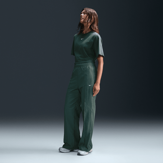 Nike Sportswear Everything Wovens Women's Mid-Rise Open-Hem Pants Vintage Green/Sail