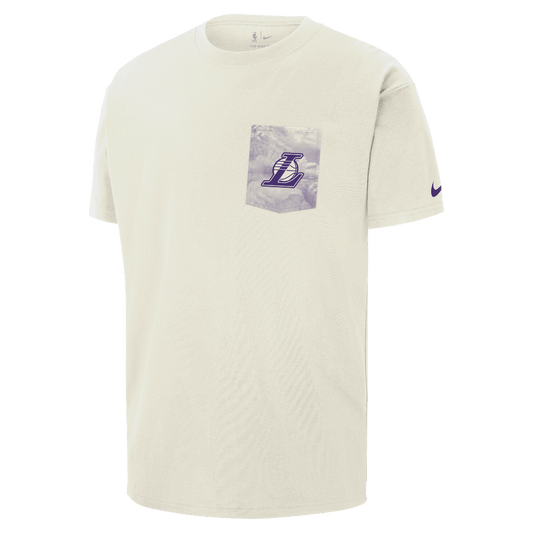 Los Angeles Lakers Courtside Men's Nike NBA Max90 T-Shirt Sail