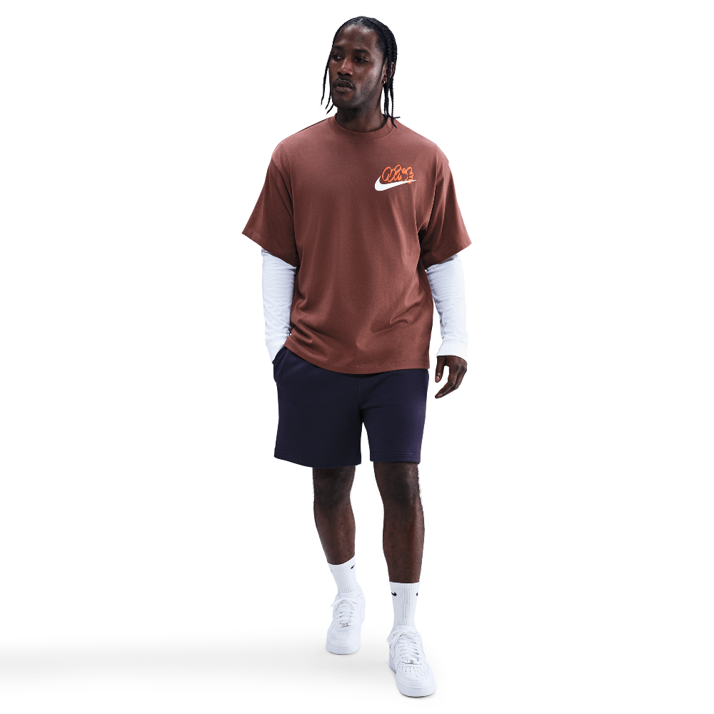 Nike Solo Swoosh Men's T-Shirt Red Sepia