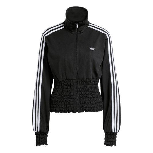 Adidas Smocked Firebird Track Top Black