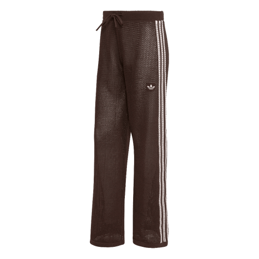 Adidas Knitted Crochet Firebird Track Pants Aurora Coffee
