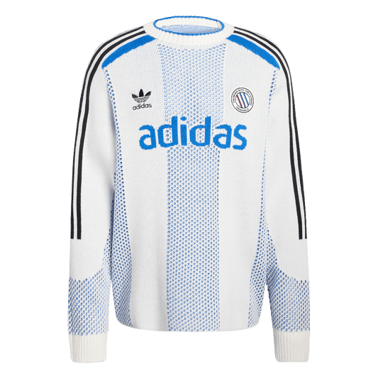 Adidas Blokecore Longsleeve Light Weight Pullover White Blue