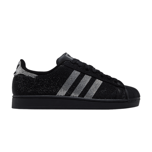 adidas Superstar II Rhinestone Black Silver (Women's)
