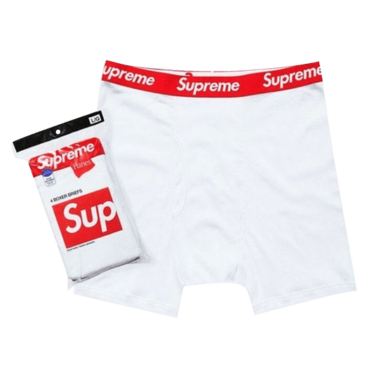Supreme x Hanes Boxer Briefs (4 Pack) 'White'