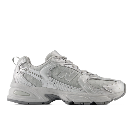 New Balance 530 Silver Metallic Raincloud Polka Dots